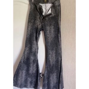 L&B size 8 snakeskin flares